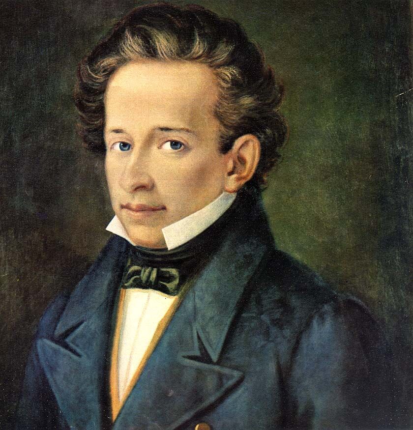 Giacomo Leopardi, ritratto di A. Ferrazzi